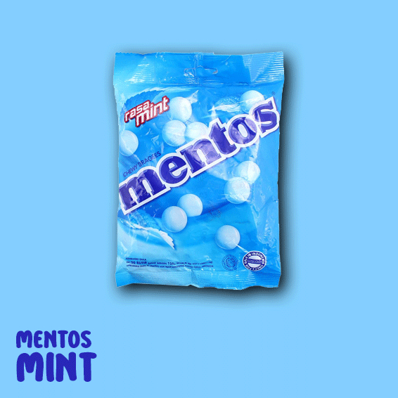 

Permen Mentos (Mint, Fruit, Mentos Fresh Action "Golia")