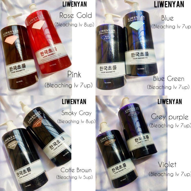 Harga Kompetitif Liwenyan Intense Colors Shampo Silver  Shampoo Purple untuk memperbaiki keratin ram