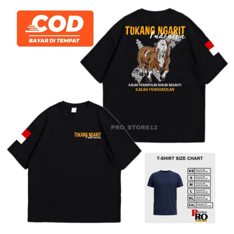 KAOS TUKANG NGARIT INDONESIA - LENGAN PENDEK