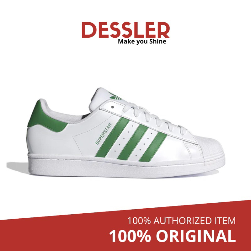 Adidas Superstar - Cloud White Green