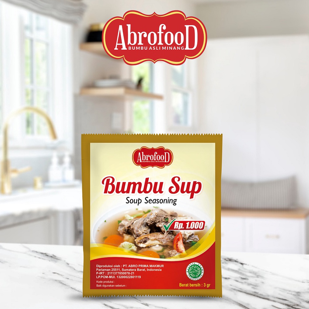 

Segera belanja Bumbu Sup Abrofood 1 Renteng 12 Pcs