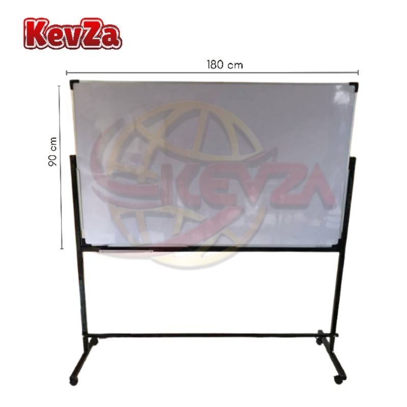 

Papan Tulis / Whiteboard Single Face + Standing Besi 80 cm × 120 cm