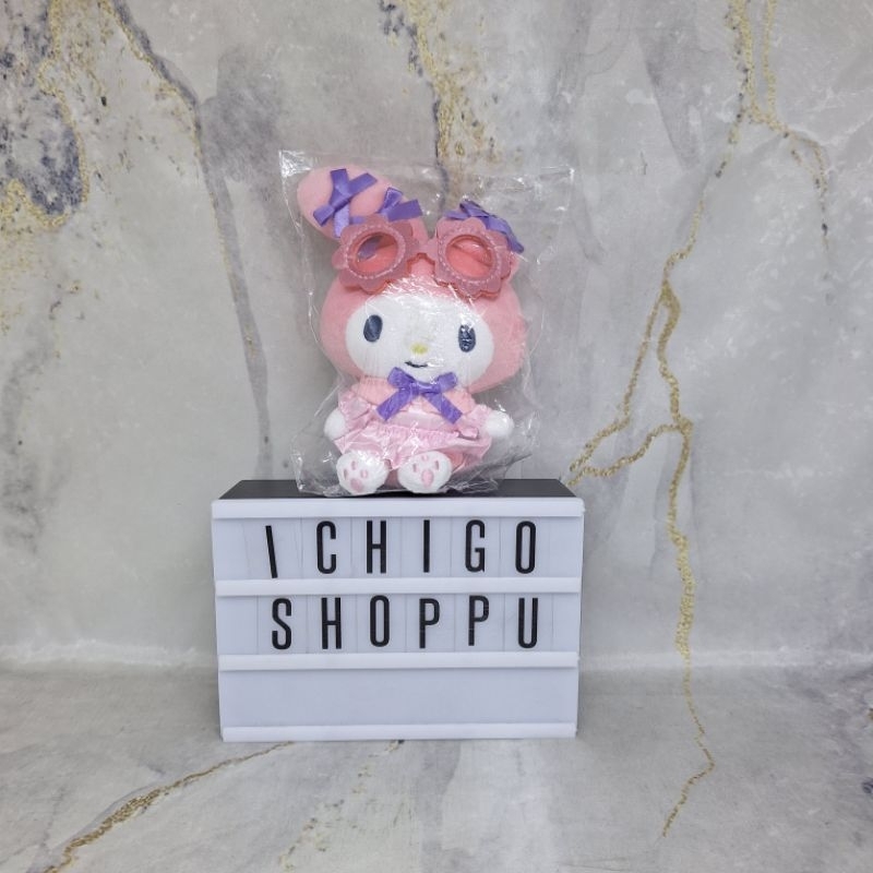 Happy Kuji Sanrio Characters Night Pool My Melody Mascot Plush Strap