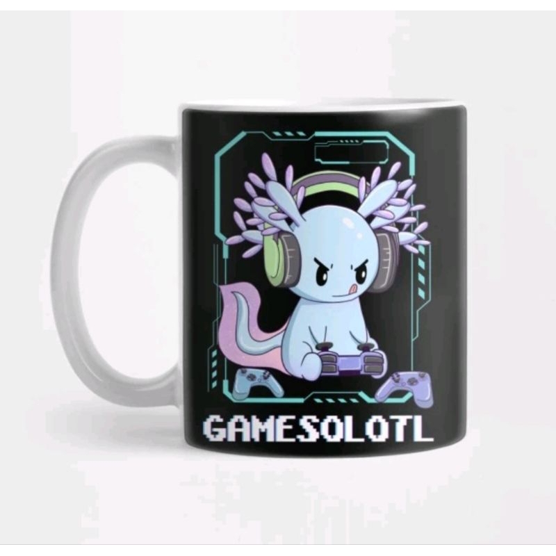 Mug Gamesolotl Gamer Axolotl Fish Playing Video Games