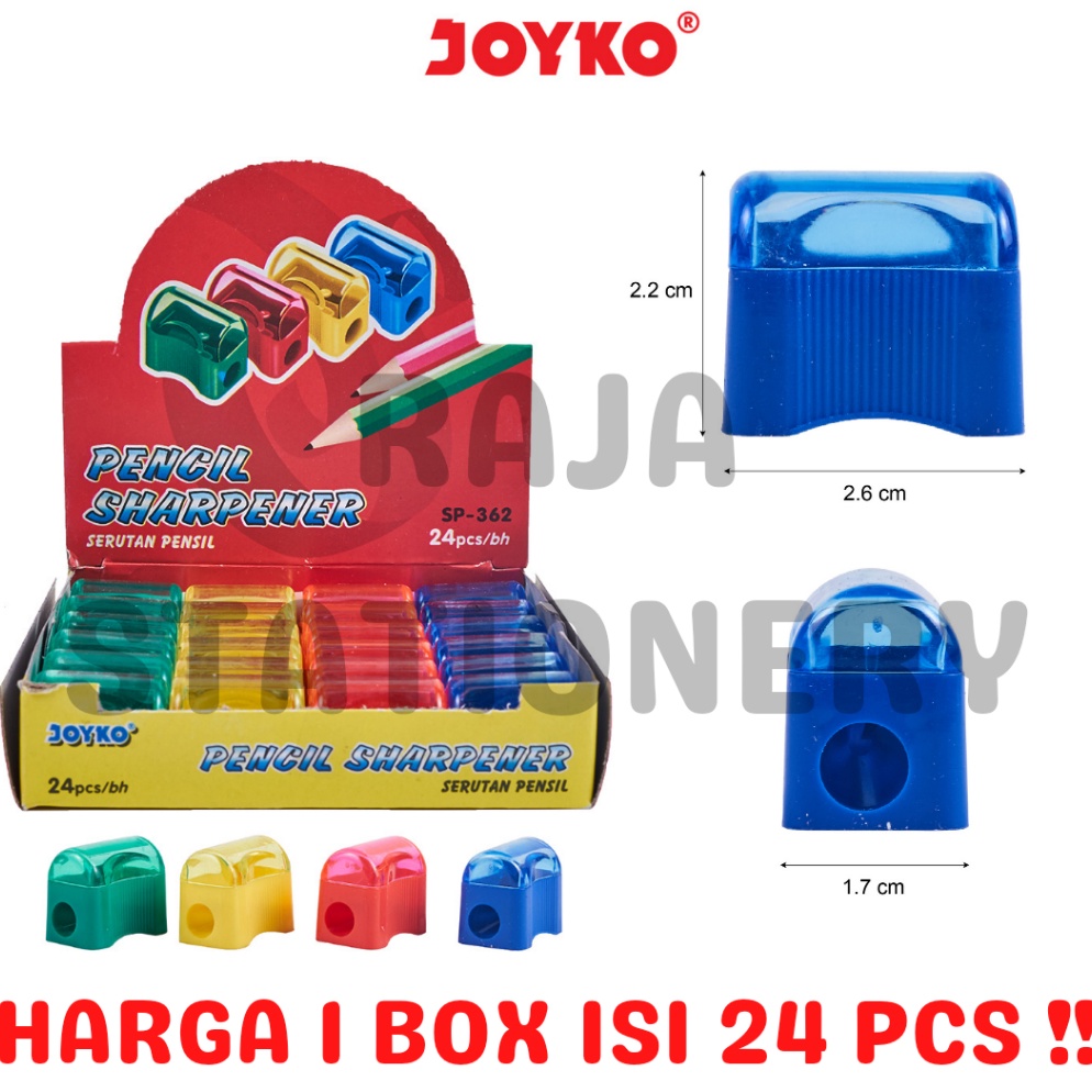 

Cepaat JOYKO SHARPENER SERUTAN ROTI RAUTAN PENCIL KAYU PERUNCING SP362 MURAH 1 BOX 24PCS