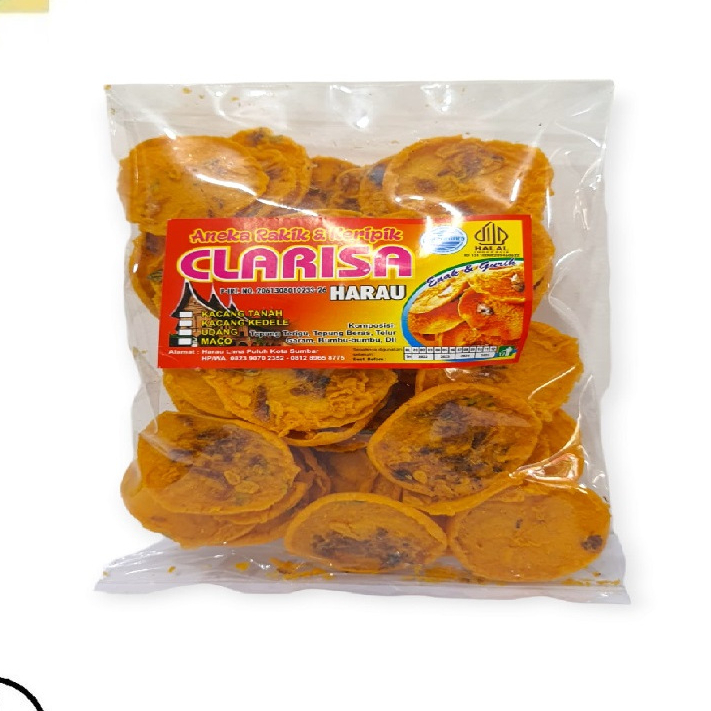 Clarisa Rakik Khas Padang Kripik Kuliner Sumatera Barat