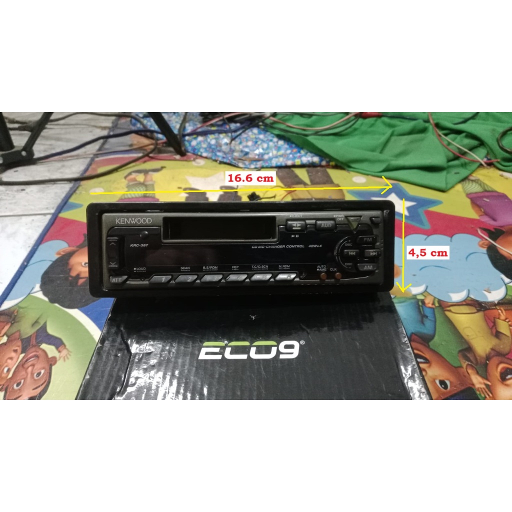TAPE MOBIL BEKAS JADUL. MERK KENWOOD TIPE KRC-387. KONDISI BEKAS. KASET ERROR.