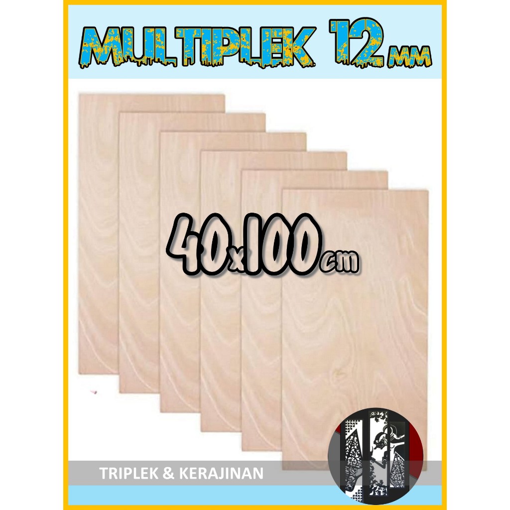 Triplek 12mm 40x100 cm | Multiplek Plywood 12 mm 40x100 | 40 x 100 | 100x40 | 100 x 40 cm