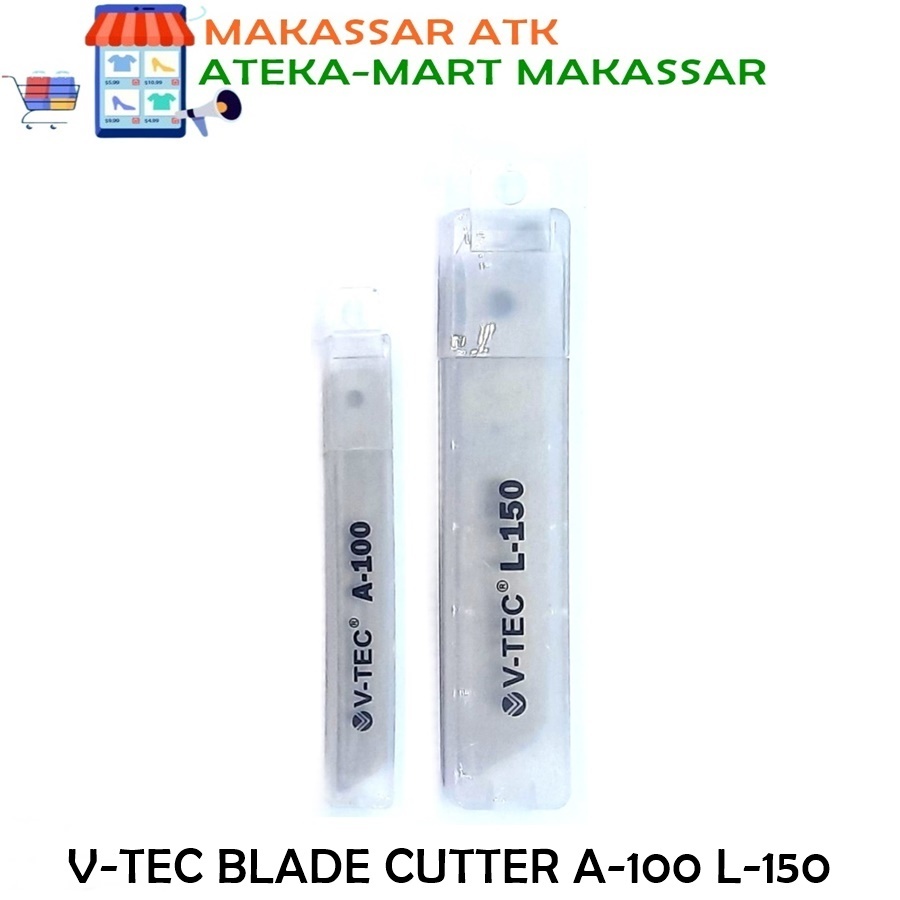 

[1TUBE/5PCS] V-TEC BLADE CUTTER A-100 L-150 ISI CUTTER