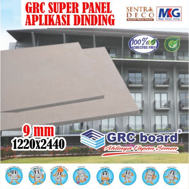 GRC Board 9mm / Grc Board 9 mm / Grc Board Super Panel 9mm