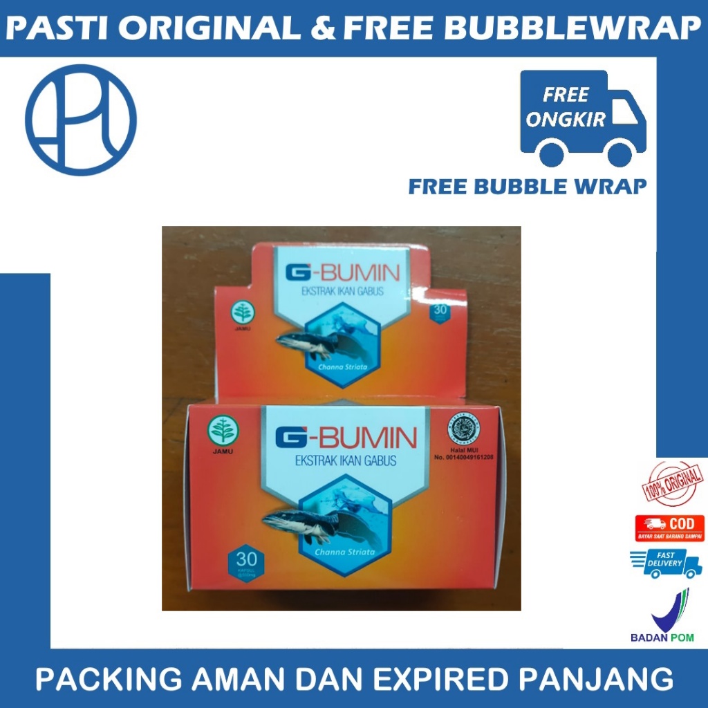 G-BUMIN GBUMIN JAMU EKSTRAK IKAN GABUS 30 KAPSUL