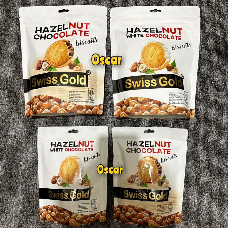 

Hazelnut Biscuit 100g dan 200g Swiss Gold