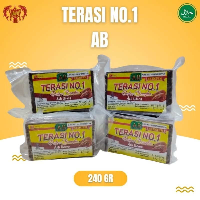 

Terasi No. 1 khas Bangka cap AB, 240gr