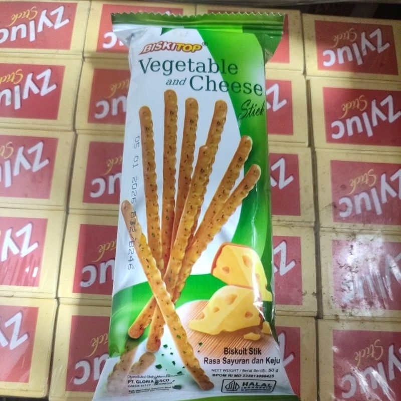 

Biskitop Vegetable & Cheese Stick 50g