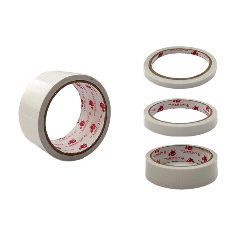 DOUBLE TAPE SEMAR 1/4, 1/2, 1, 2 INCH