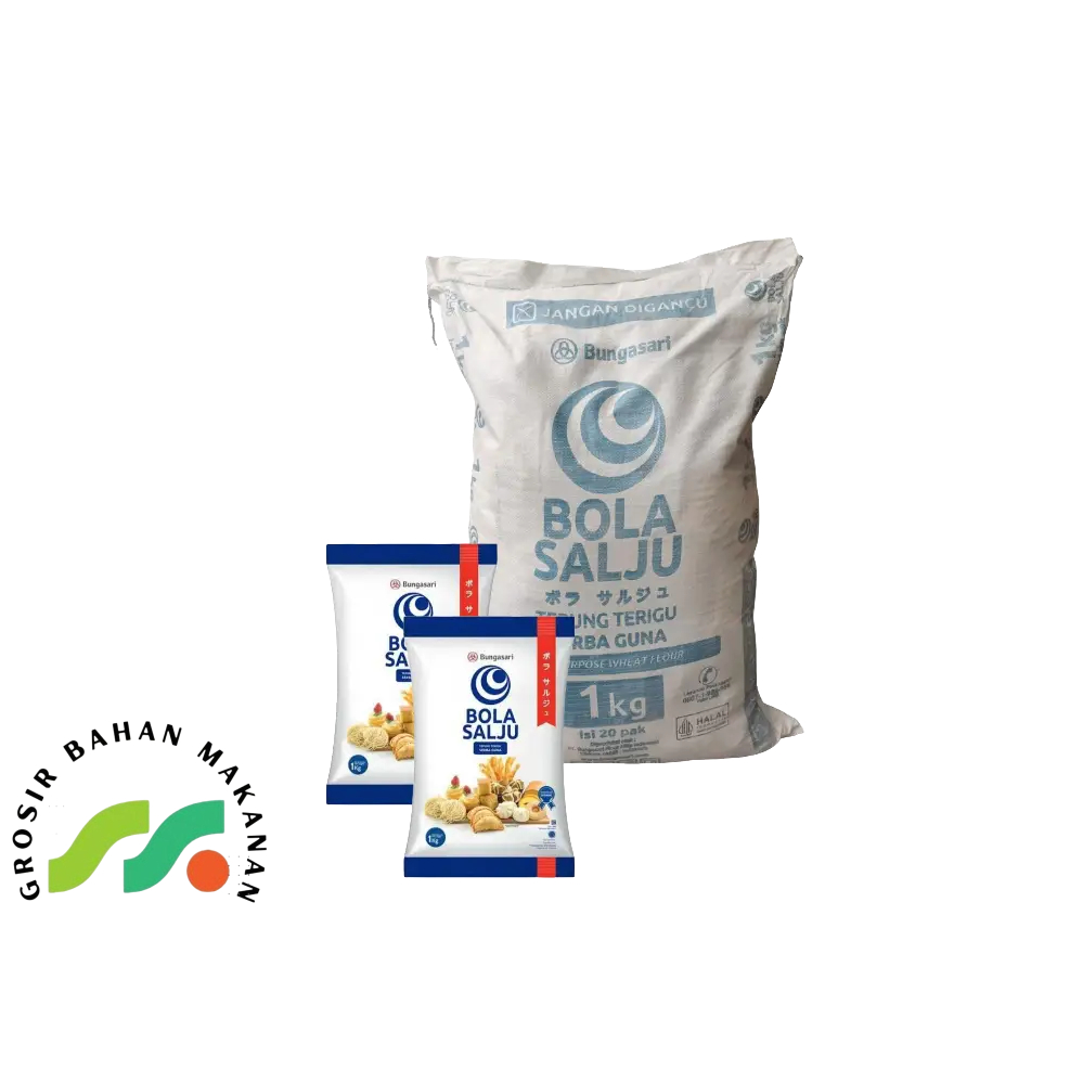 

BOLA BIRU - TEPUNG TERIGU SETARA SEGITIGA BIRU 1 KG PER BAL