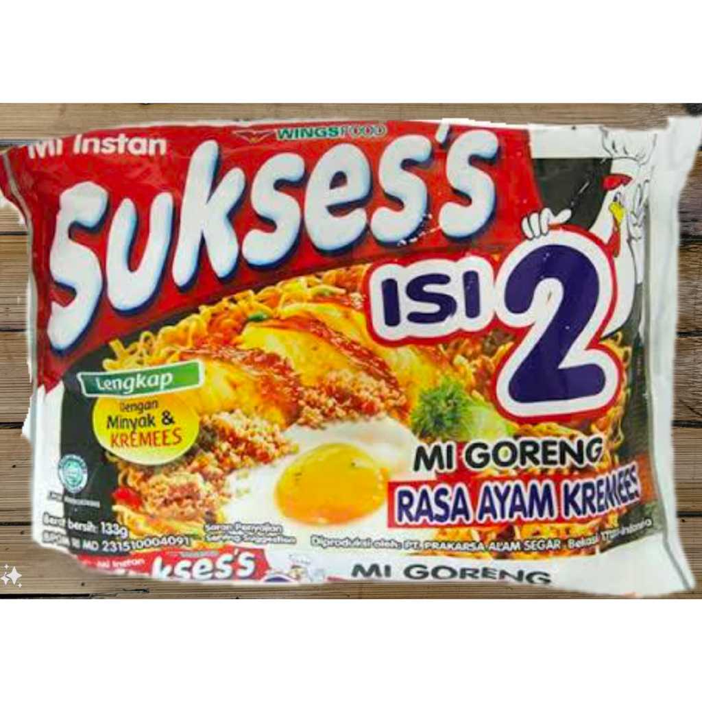 

Mie Sukses Isi 2 Goreng Rasa Ayam Kremes Mie Instant