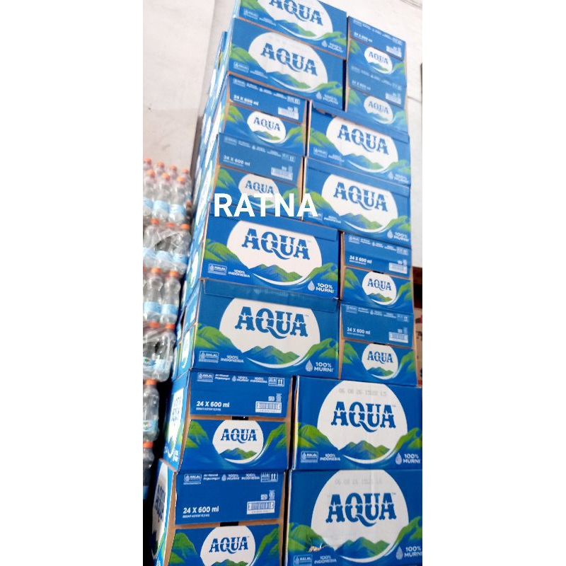 

AQUA AIR MINERAL KEMASAN BOTOL 600ml (1 Dus isi 24 Botol)