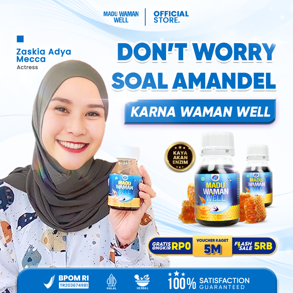 

Wamanwell, Madu Herbal Untuk Amandel, Amandel Hilang Tanpa Operasi