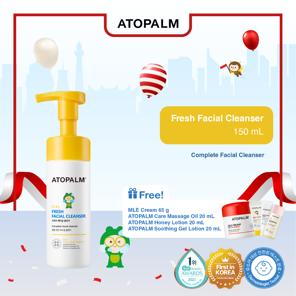 ATOPALM Fresh Facial Cleanser Kids 150ml - Sabun Cuci Muka Anak