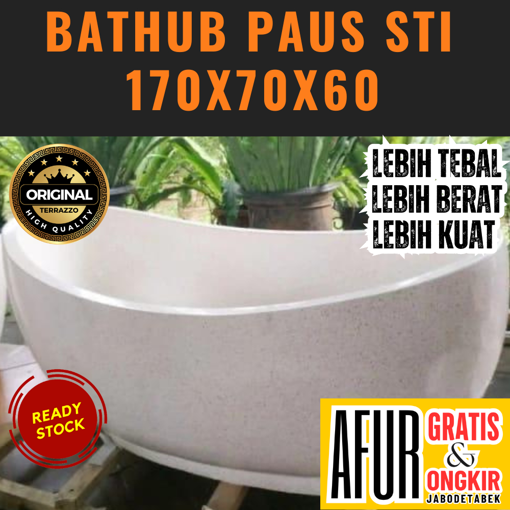 Bathtub Kamar Mandi Dewasa - betap mandi - Bathup Teraso Marmer - Bathtube Terazo P160-170 L70 T60