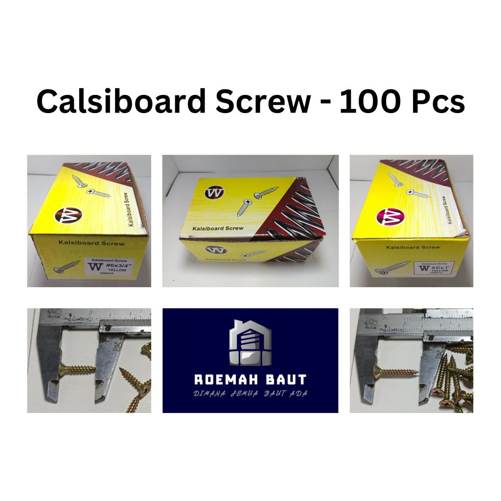 Sekrup Kalsiboard #6 - 100 Pcs