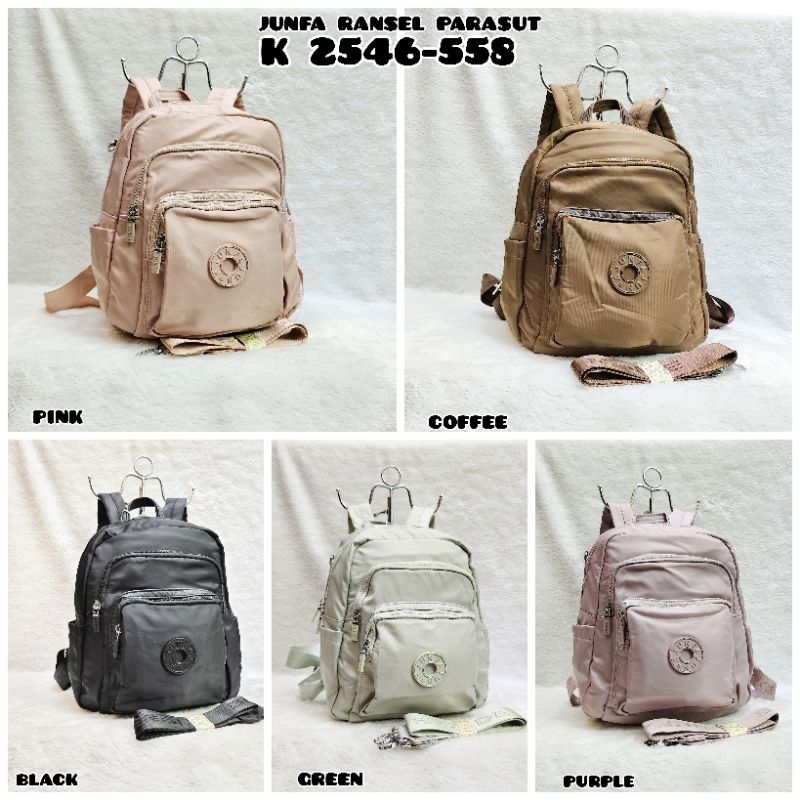 NEW ARRIVAL  TAS RANSEL JUNFA ORIGINAL  K2543-558/K2546-558/K2542-558 BAHAN PARASUT