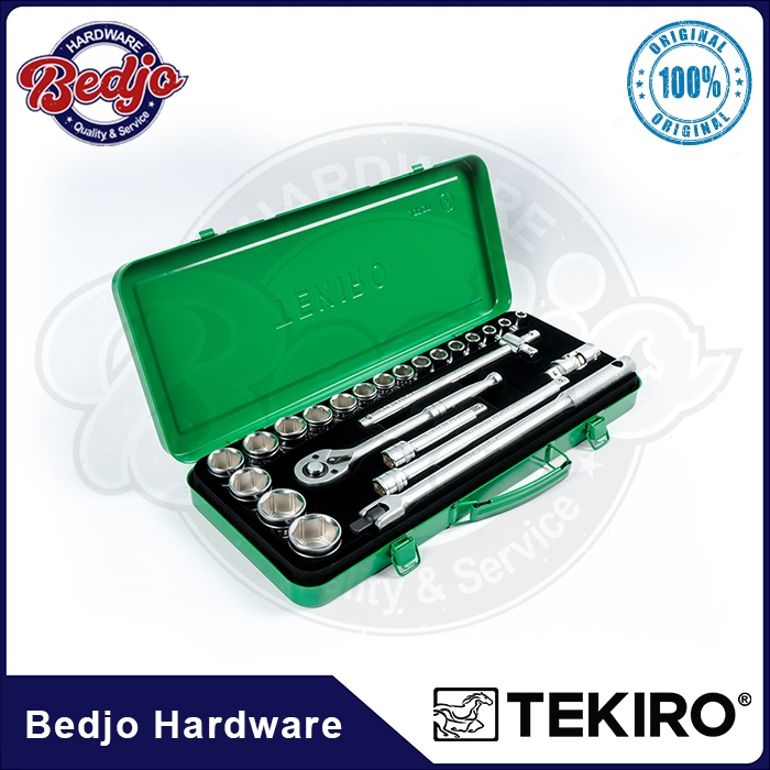 Tekiro Kunci Sok Set 24 Pcs Box Besi - Kunci Sock Set Tekiro
