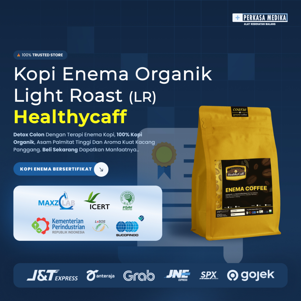 

LR Kopi Enema Healthycaff 500gr Gold Fresh Organik Coarse