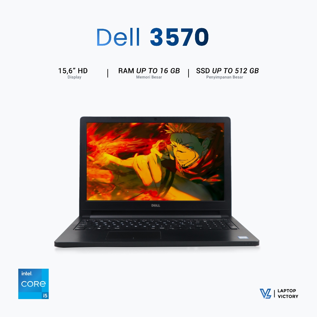 Laptop Kuliah/Kerja/Sekolah Dell Latitude 3570 Core I5 Gen 6 SECOND BERGARANSI BERBONUS