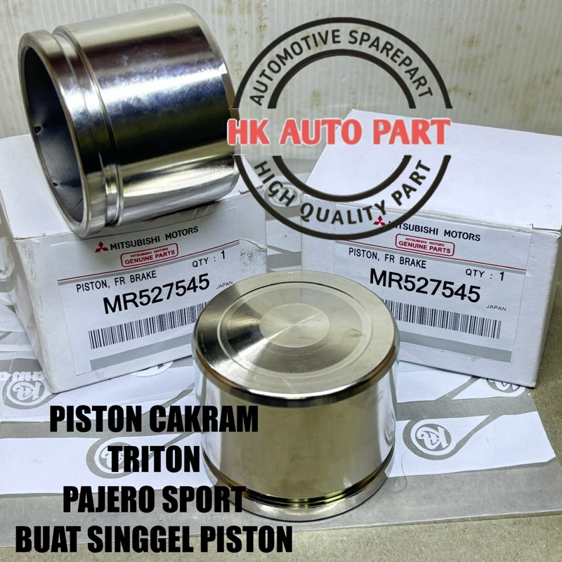 PISTON KALIPER CAKRAM REM 4D56 DEPAN FR PAJERO SPORT DAKAR TRITON L200 STRADA HDX 4D56 SINGLE PISTON