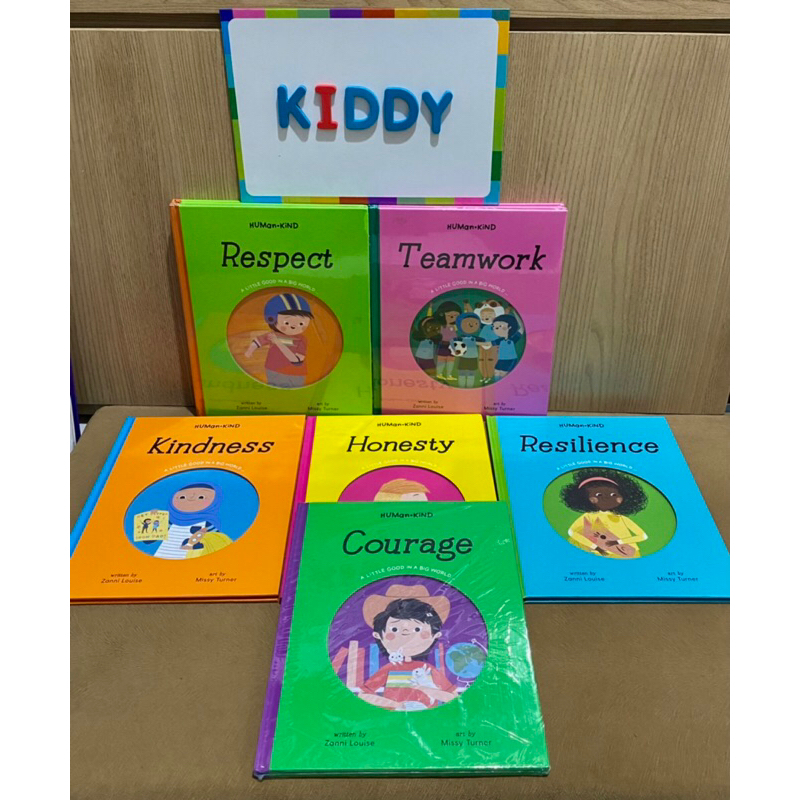 Human Kind Series Teamwork Respect Resilience Honesty Kindness Courage - Buku Anak Hardcover
