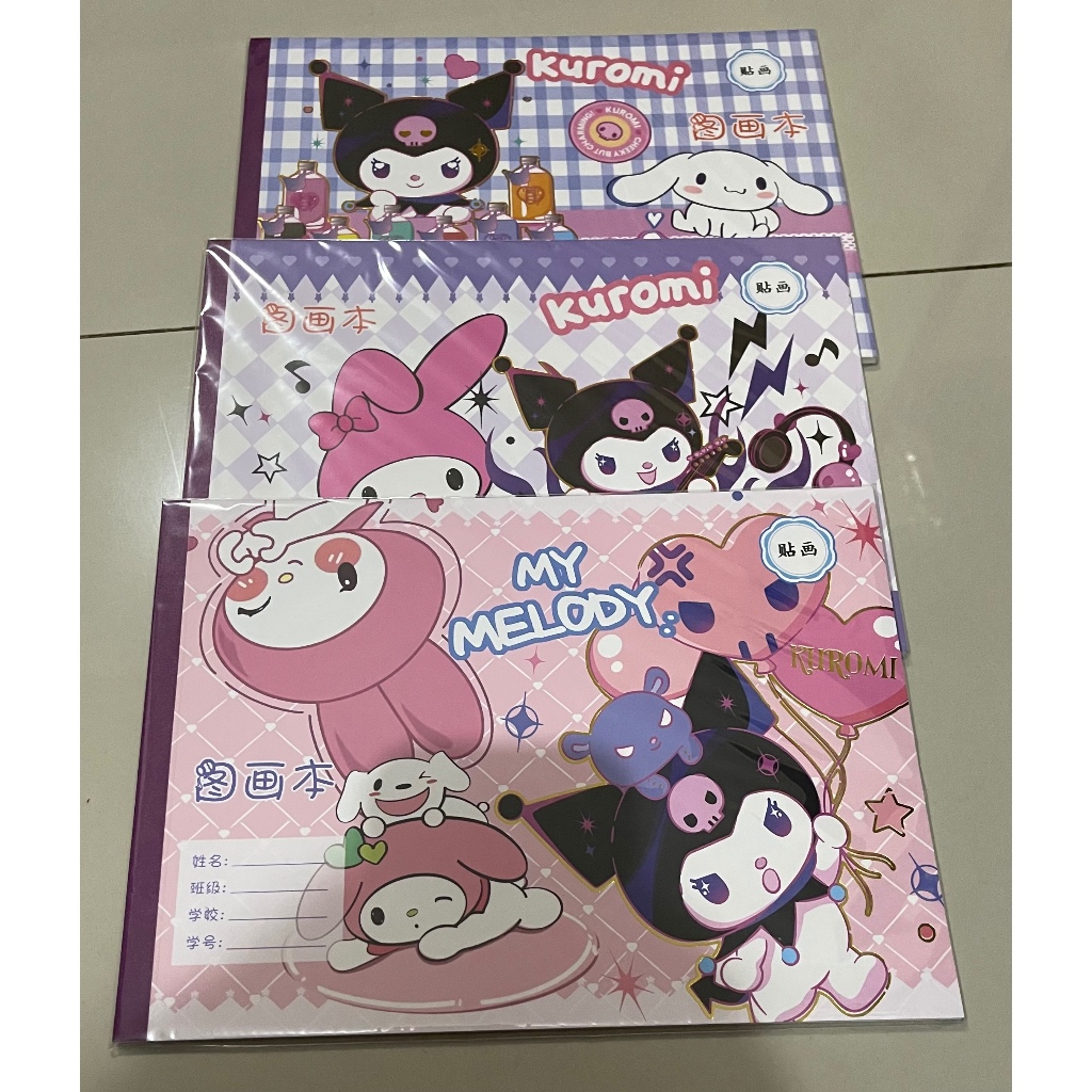 

buku gambar motif sanrio