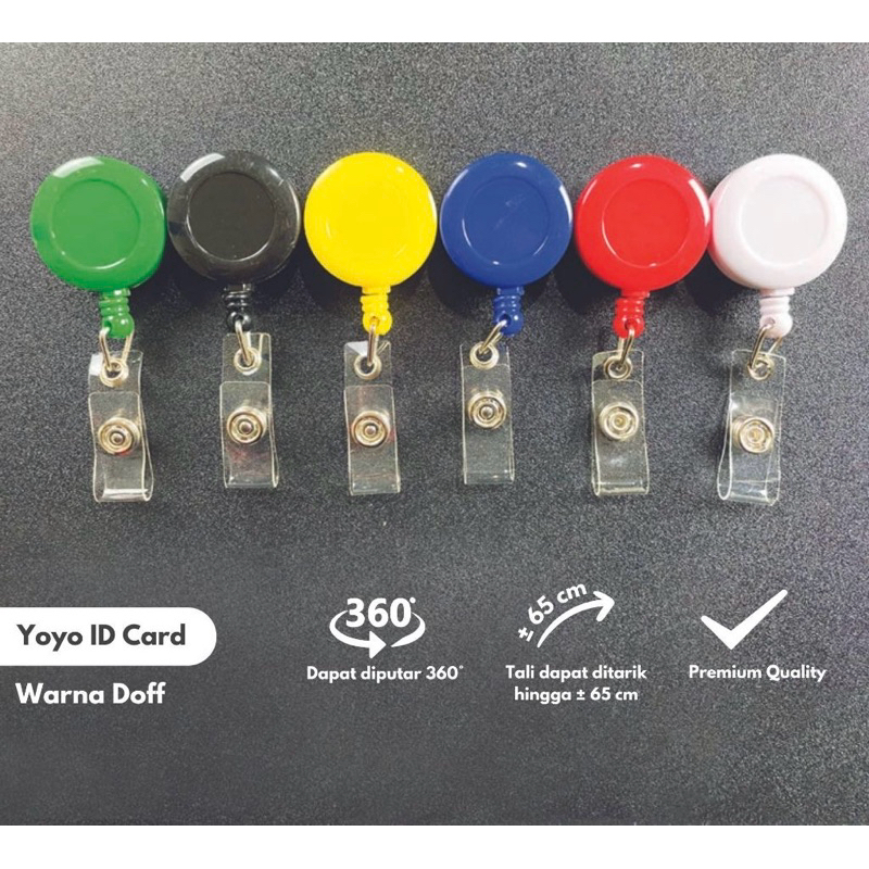 

YOYO ID CARD PREMIUM /GANTUNGAN ID CARD YOYO SOLID GREAT STAR / GANTUNGAN ID CARD ELASTIS