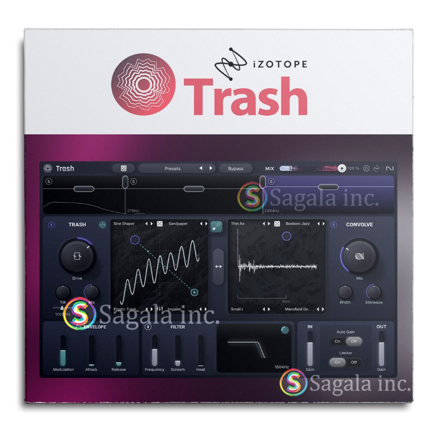 IZOTOPE TRASH - WINDOWS - DAW MIXING MASTERING AUDIO RECORDING PLUGIN