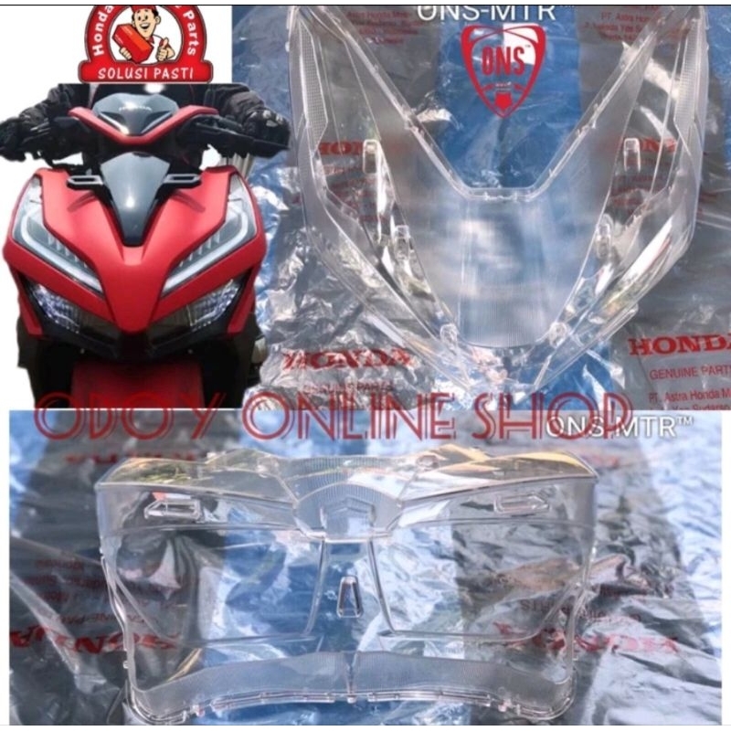 kaca mika lampu depan vario 125 150 led 2018 2019 2020