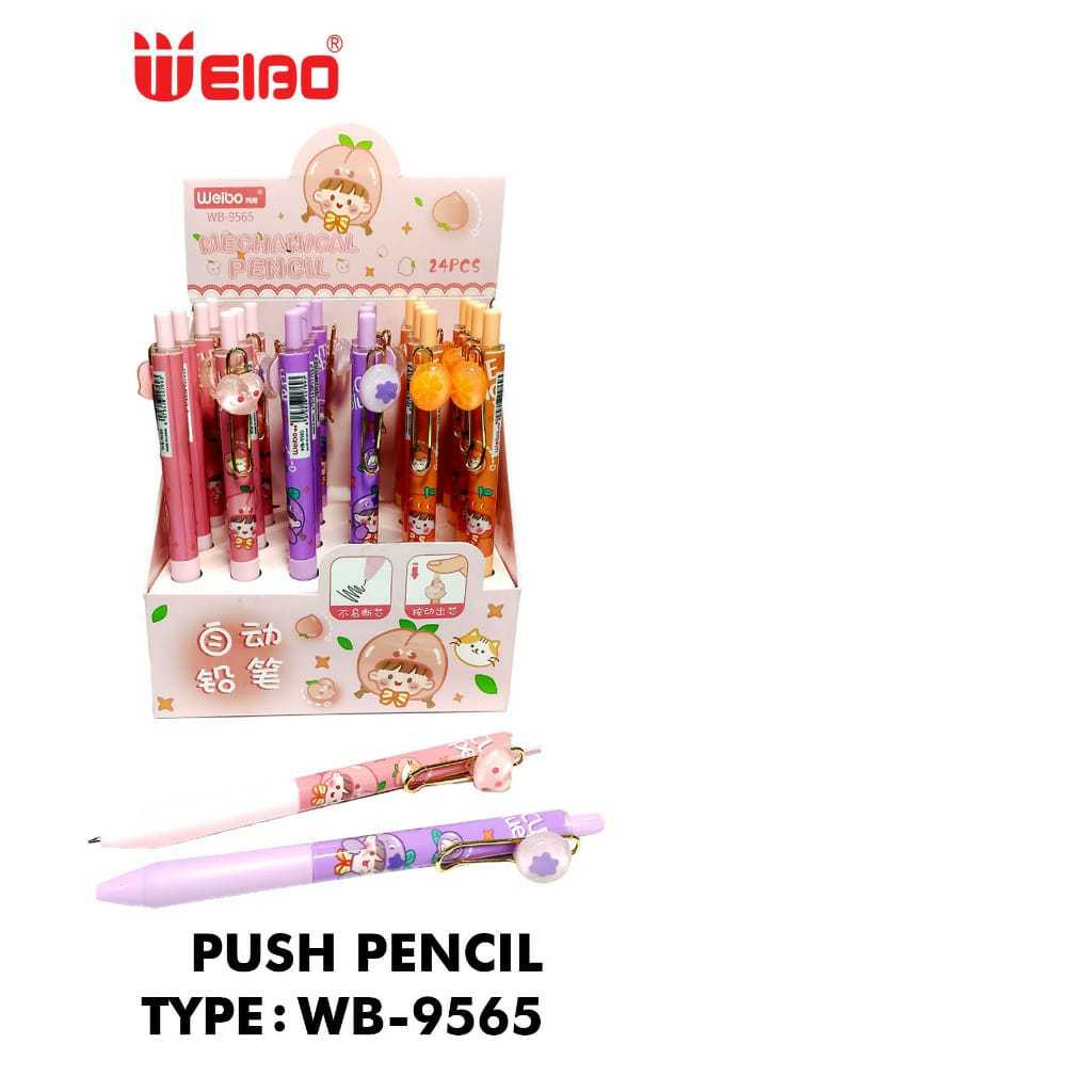 

Weibo 9561/ 9562/ 9563/ 9565 Push Pencil Pensil Mekanik Motif Karakter Lucu