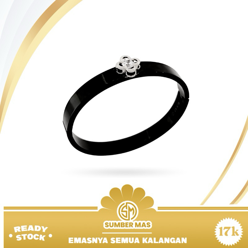 GELANG KOLONG KERAMIK VARIASI WHITE STONE FASHION 17K - SUMBER MAS