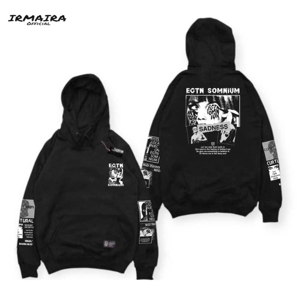 Jaket Sweater Hoodie Metal Original Lokal Brand Hoodie Pria Motif Metal Kekinian Sweater Hoodie Pria