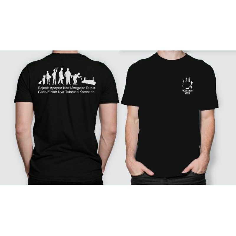 T-shirt kaos titik temu/kaos sejauh apapun kita mengejar dunia