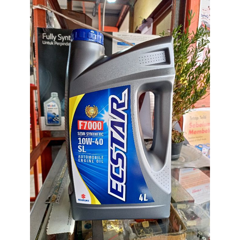 Oli Mesin Mobil SGO Ecstar 10W-40 API SL Galon 4L. asli Suzuki
