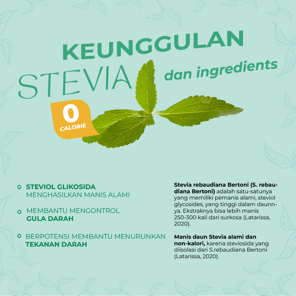 

XMASTER TORGANA LECI - TEH STEVIA LECI TEH MANIS TANPA GULA 10S