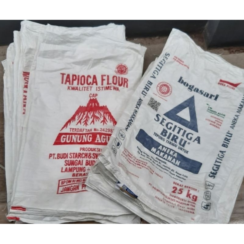 

Karung bekas tepung terigu 25kg