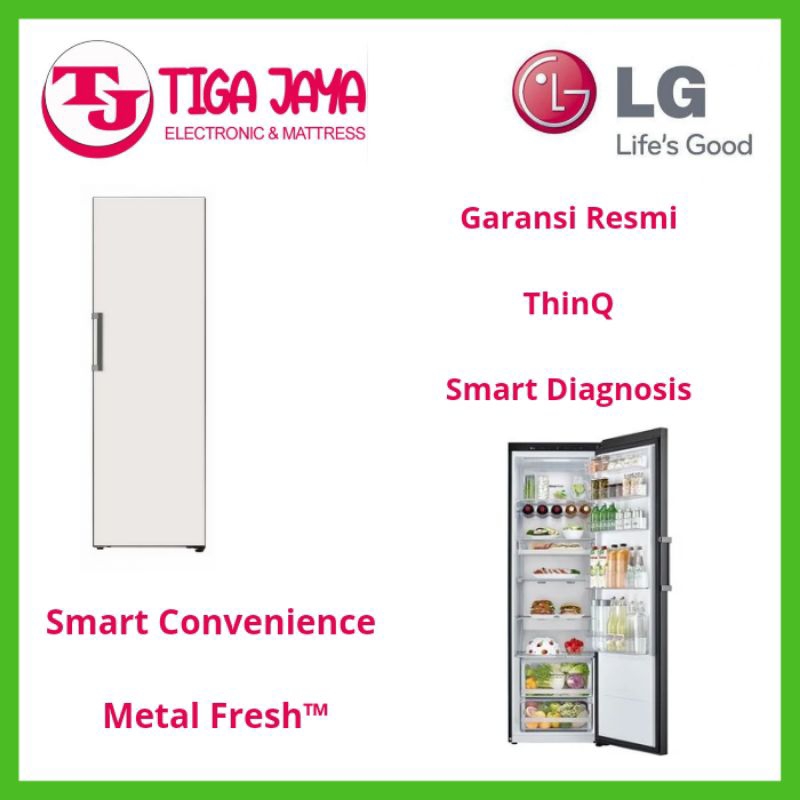 LG GCB411FGPB KULKAS 1 PINTU LARDER OBJET COLLECTION SMART INVERTER 368 LITER LG GC B411FGPB GC-B411