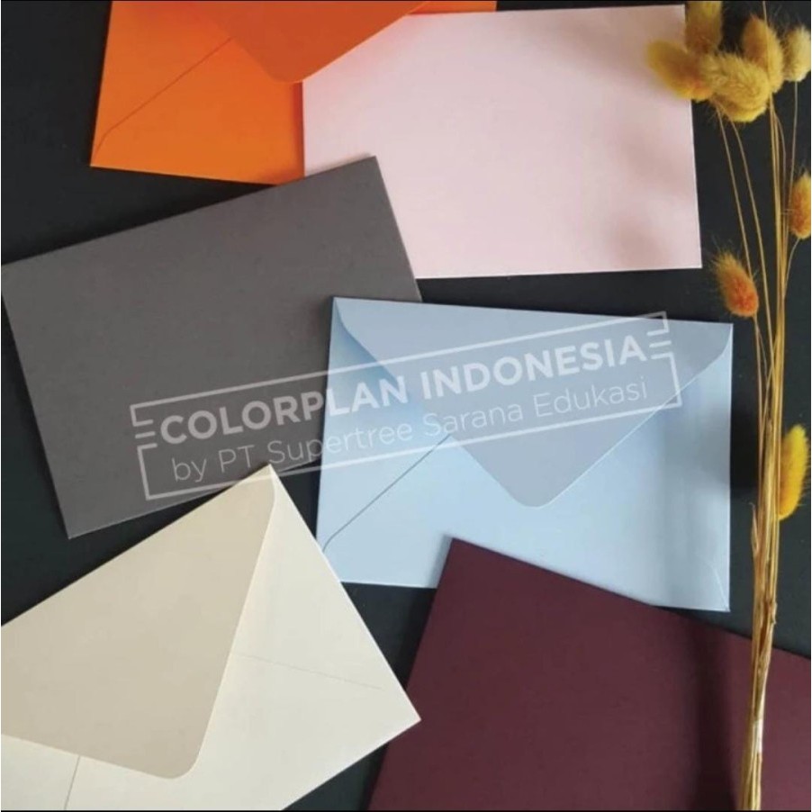 

Amplop Colorplan 270gsm A6-114 x 162 mm (1 Pack isi 10 Pcs)