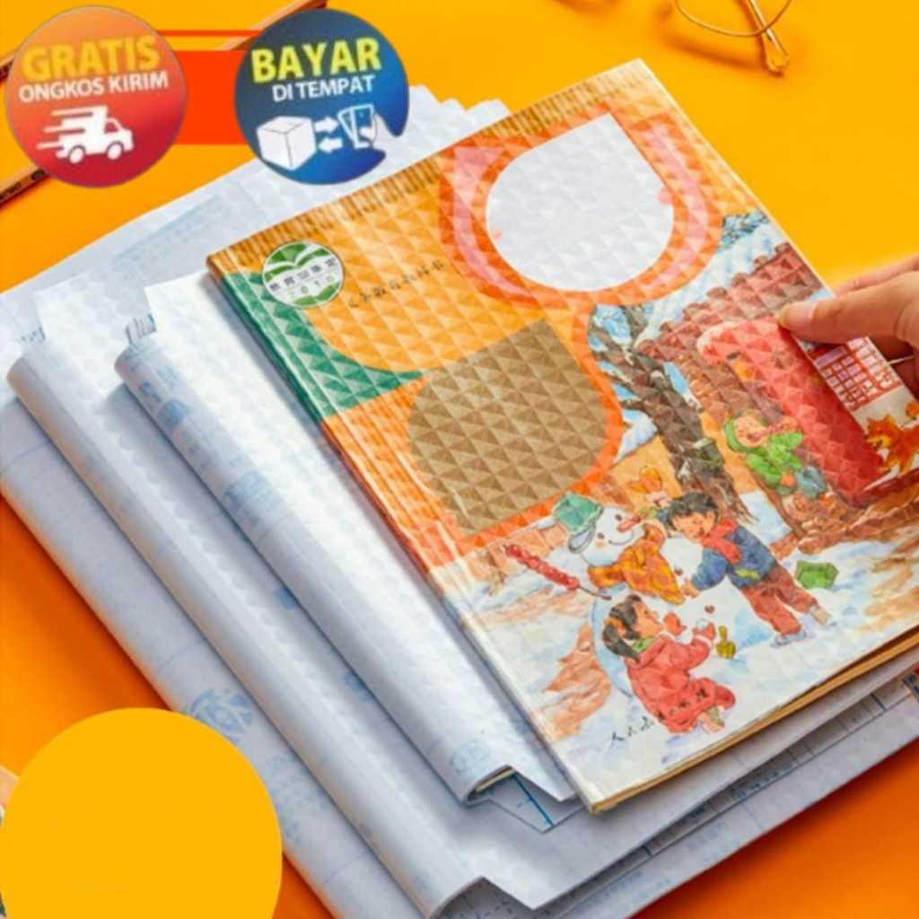

GOKIDO - KP178 SAMPUL BUKU SAMPUL SEKOLAH SAMPUL PLASTIK PVC SAMPUL TAHAN AIR SAMPUL PLASTIK LKS FILM PELINDUNG BUKU TULIS 10 LEMBAR