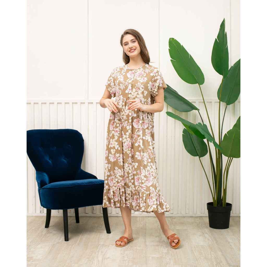 Daster Premium / khalifs.sleepwear / Vintage Brown