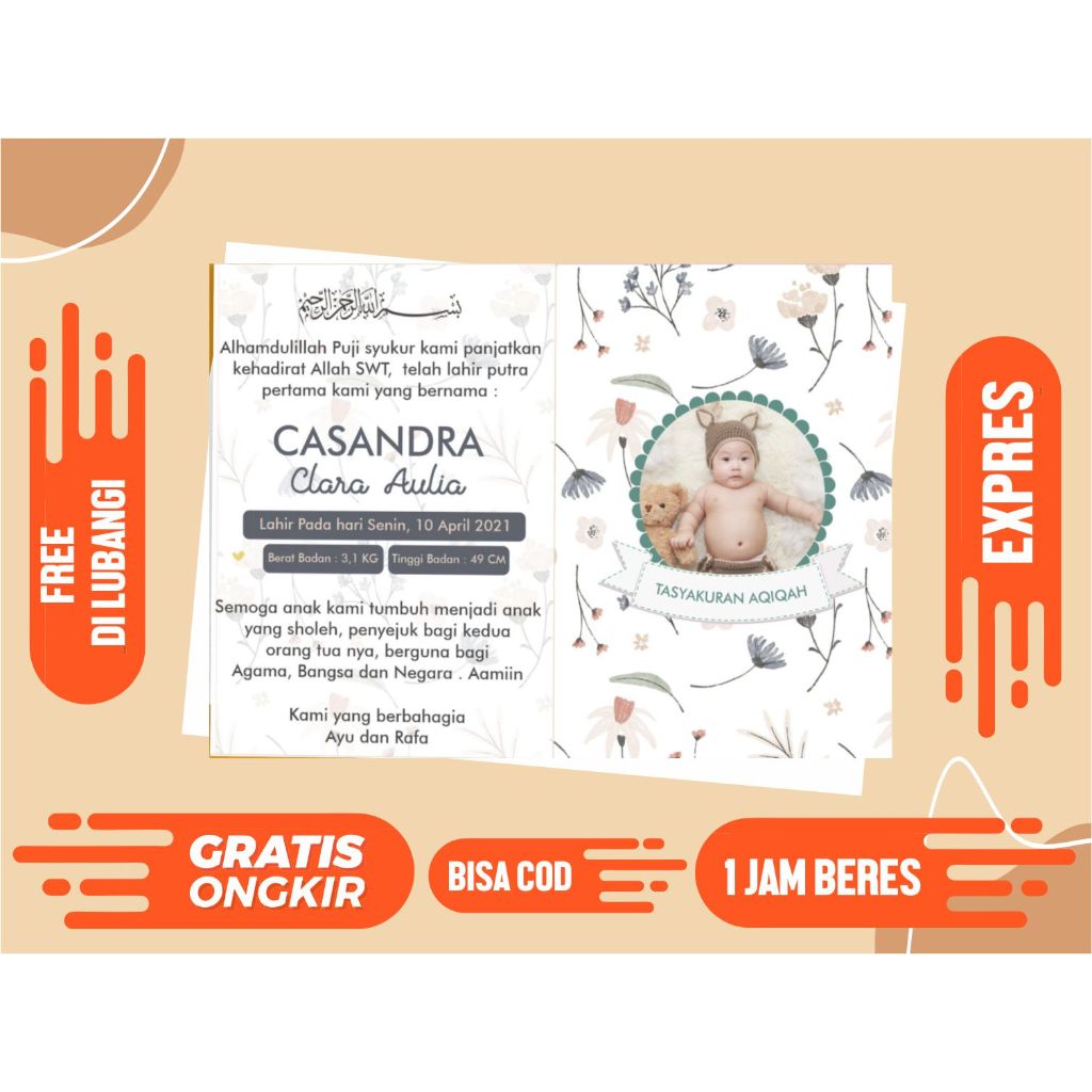 

Stiker/ Kartu Aqiqah / Stiker Tasyakuran Aqiqah / Stiker Kelahiran / Stiker Tedak Siten | Berbagai Ukuran Stiker