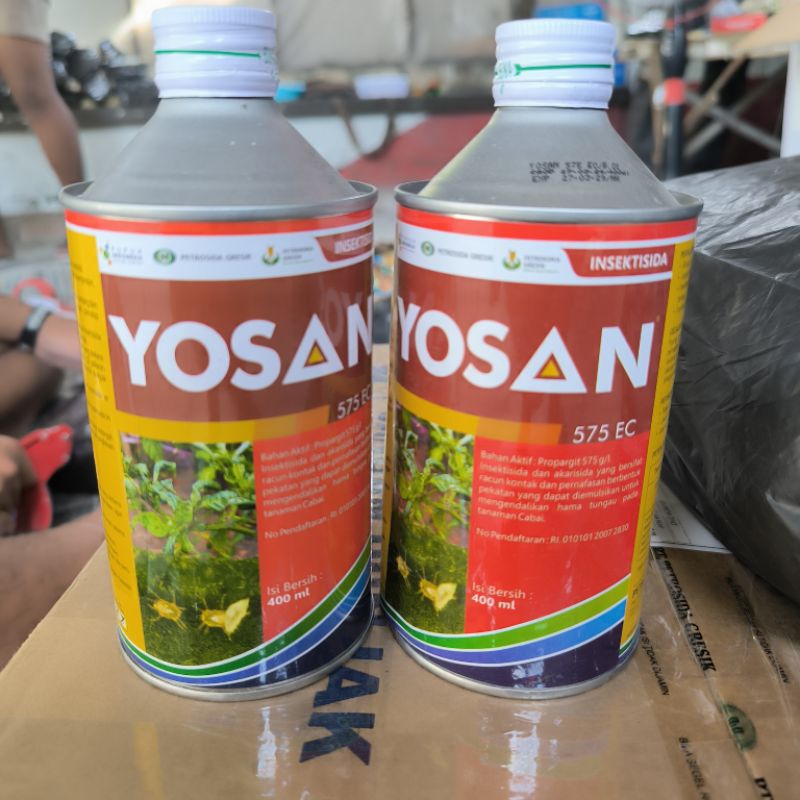 akarisida insektisida yosan 400 ml pengendali tungau cabai propargit