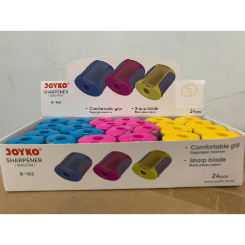 

Rautan Serutan Sharpener Joyko B-162 (1 Kotak isi 24 Pcs)